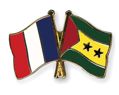 Fahnen Pins Frankreich Sao-Tome-und-Principe
