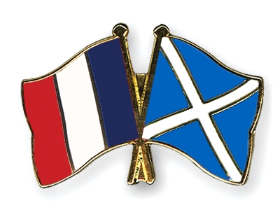 Fahnen Pins Frankreich Schottland