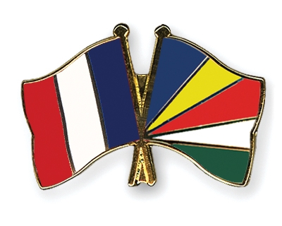 Fahnen Pins Frankreich Seychellen