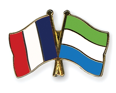 Fahnen Pins Frankreich Sierra-Leone