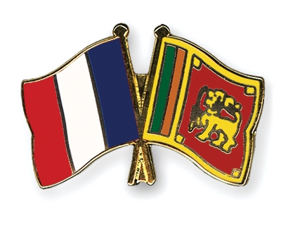 Fahnen Pins Frankreich Sri-Lanka