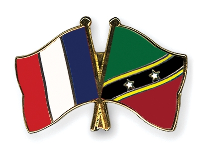Fahnen Pins Frankreich St-Kitts-und-Nevis