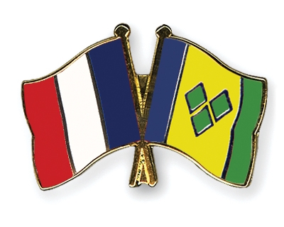 Fahnen Pins Frankreich St-Vincent-und-die-Grenadinen