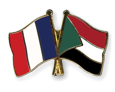 Fahnen Pins Frankreich Sudan