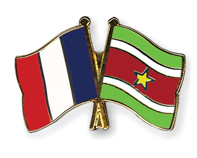 Fahnen Pins Frankreich Surinam