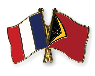 Fahnen Pins Frankreich Timor-Leste