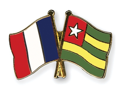 Fahnen Pins Frankreich Togo
