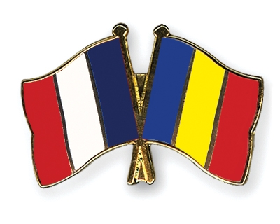 Fahnen Pins Frankreich Tschad