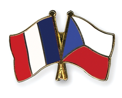 Fahnen Pins Frankreich Tschechische-Republik