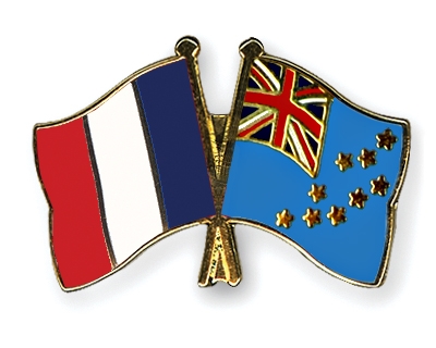 Fahnen Pins Frankreich Tuvalu