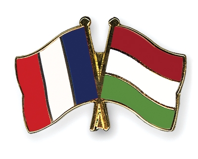 Fahnen Pins Frankreich Ungarn