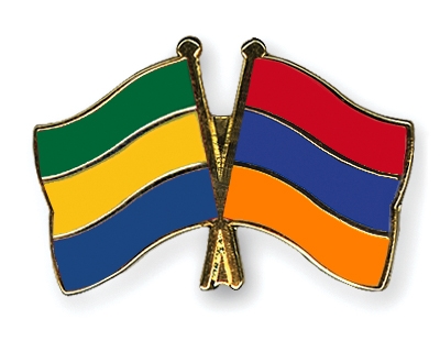 Fahnen Pins Gabun Armenien