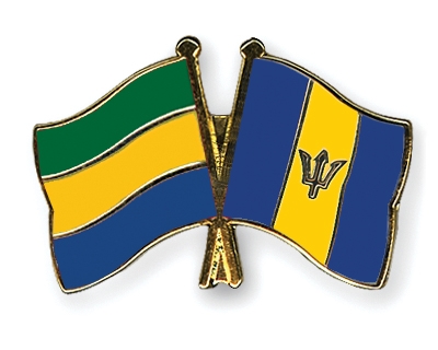 Fahnen Pins Gabun Barbados