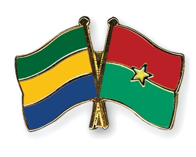 Fahnen Pins Gabun Burkina-Faso