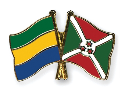 Fahnen Pins Gabun Burundi