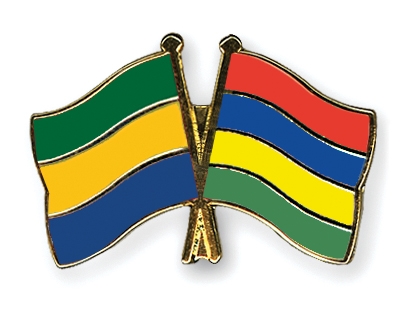 Fahnen Pins Gabun Mauritius