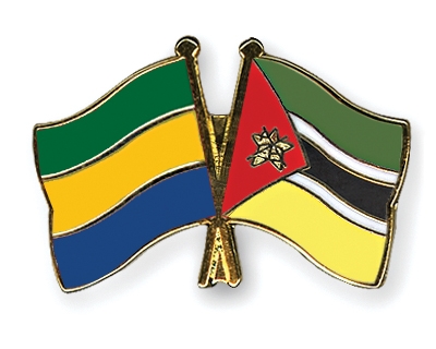 Fahnen Pins Gabun Mosambik