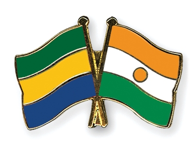 Fahnen Pins Gabun Niger