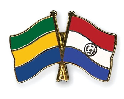 Fahnen Pins Gabun Paraguay