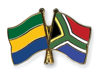 Fahnen Pins Gabun Sdafrika