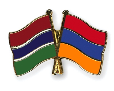 Fahnen Pins Gambia Armenien