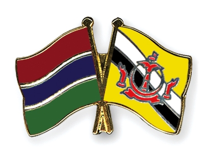 Fahnen Pins Gambia Brunei-Darussalam