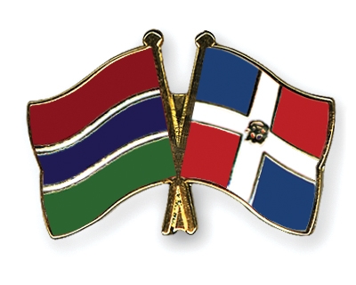 Fahnen Pins Gambia Dominikanische-Republik