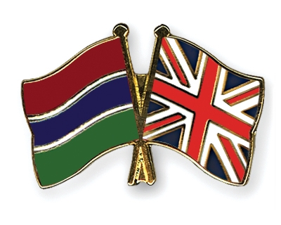 Fahnen Pins Gambia Grossbritannien