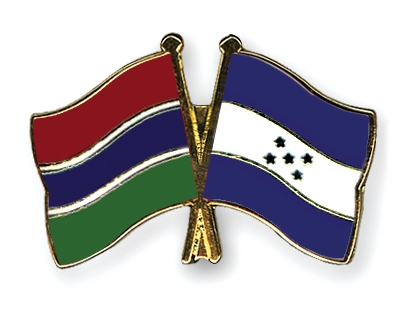 Fahnen Pins Gambia Honduras