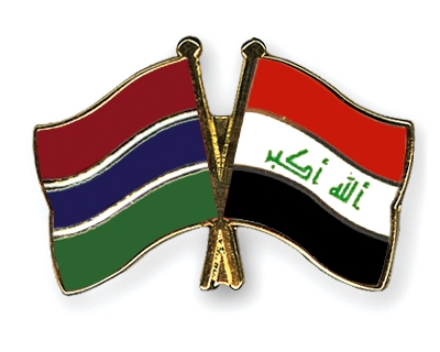 Fahnen Pins Gambia Irak