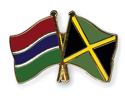 Fahnen Pins Gambia Jamaika