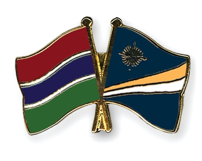 Fahnen Pins Gambia Marshallinseln