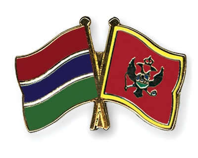 Fahnen Pins Gambia Montenegro