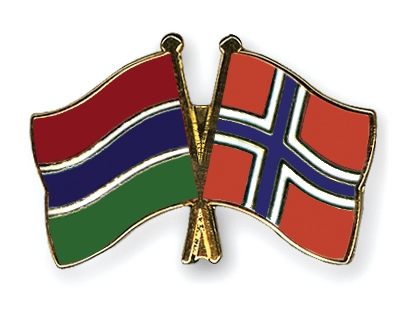 Fahnen Pins Gambia Norwegen