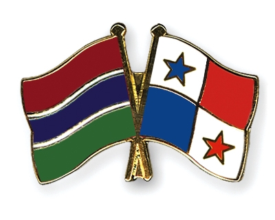 Fahnen Pins Gambia Panama