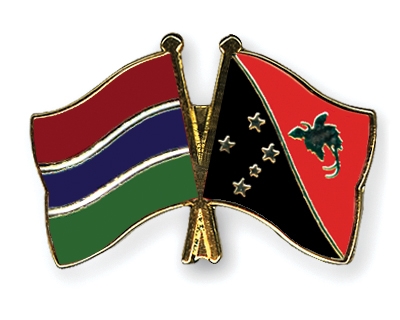 Fahnen Pins Gambia Papua-Neuguinea