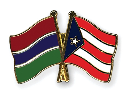 Fahnen Pins Gambia Puerto-Rico