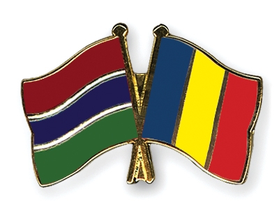 Fahnen Pins Gambia Rumnien