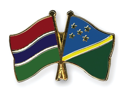 Fahnen Pins Gambia Salomonen