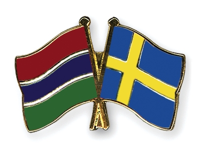 Fahnen Pins Gambia Schweden