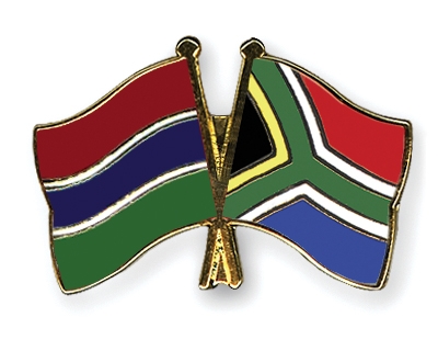 Fahnen Pins Gambia Sdafrika