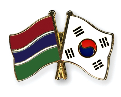 Fahnen Pins Gambia Sdkorea