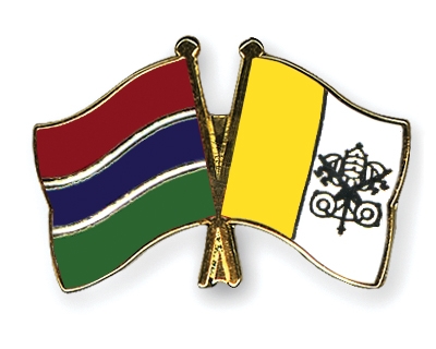 Fahnen Pins Gambia Vatikanstadt