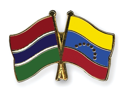 Fahnen Pins Gambia Venezuela