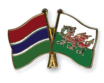 Fahnen Pins Gambia Wales