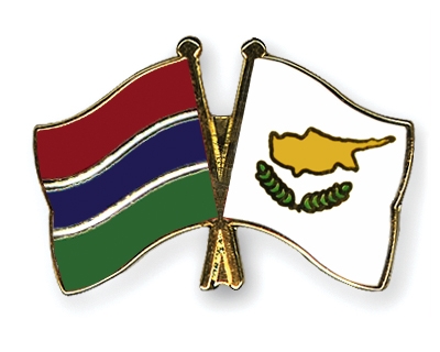 Fahnen Pins Gambia Zypern