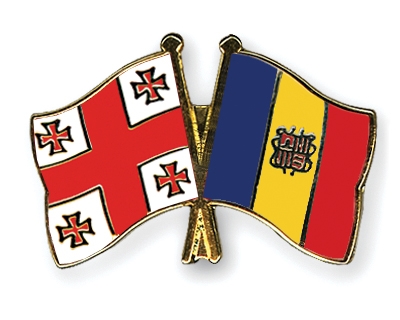 Fahnen Pins Georgien Andorra