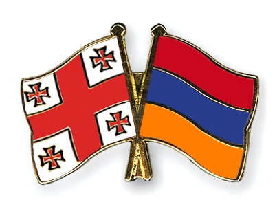 Fahnen Pins Georgien Armenien