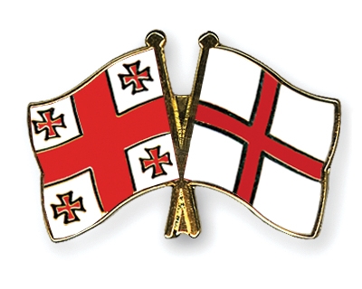 Fahnen Pins Georgien England