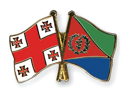 Fahnen Pins Georgien Eritrea